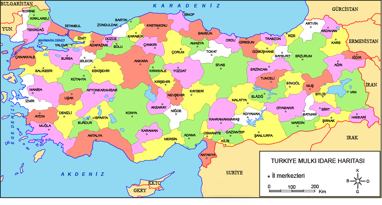 Türkiye Siyasi Haritası